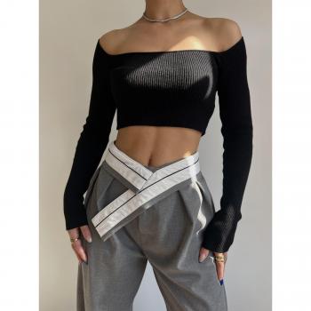 Ganni Smoked Palazzo-Hose für Frauen