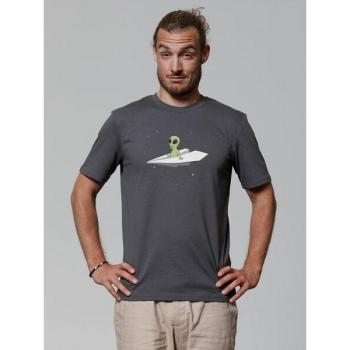 WatApparel Tee „Alien in Papierflieger“