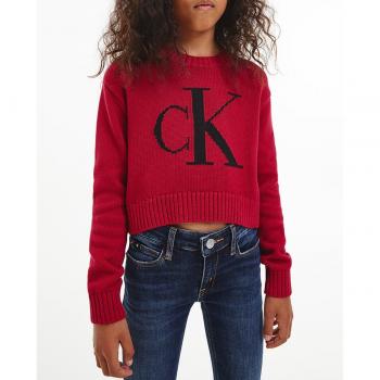 Jersey fucsia para niña de Calvin Klein Jeans