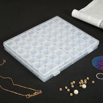 Caja de almacenamiento para pintura de diamantes 5D con 56 rejillas