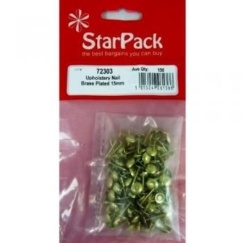 Brass-Clad Upholstery Nail Bundle – 140 Pieces