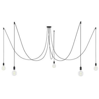 Lampe « Créatif Spider » – suspension multi‑gouttes, fil textile et métal