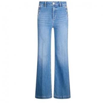 Stylish Blue Flared Bottoms – Size 28
