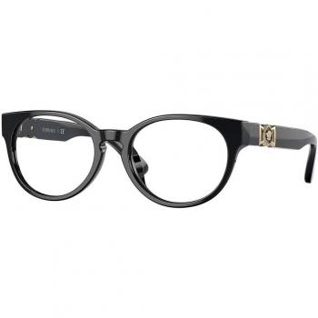Versace VK3323U Kindesschiene – Runden 45 mm, schwarz, GB1