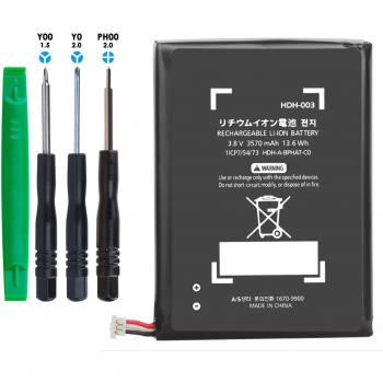 Batterie auxiliaire 3570 mAh HDH‑003 Switch Lite, Kit d’outils DIY inclus