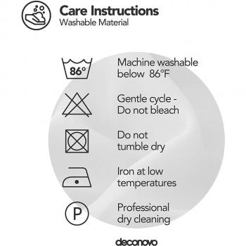 Deconovo Super Soft Blackout Curtain 52x 95 Light Beige