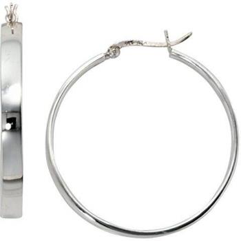 Runde Creolen aus 925 Sterling Silber