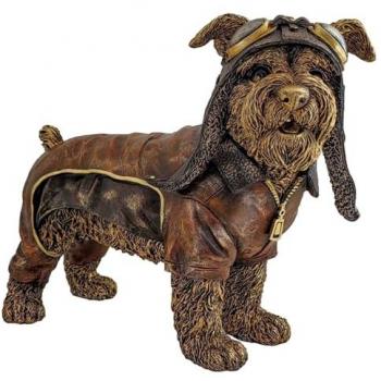 Cane Bulldog in Legno 25x32x15 cm