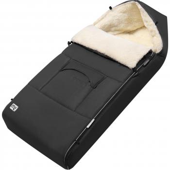 Chancelière bébé anthracite fourrée pour buggy