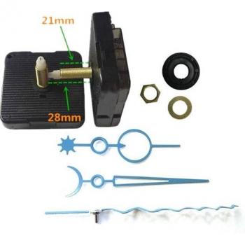 10 Pack 28mm Quartz Clock Movement with Hook and Wavy Hands
