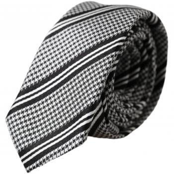 Dolce & Gabbana Men's Striped Silk Tie, White, ONE SIZE