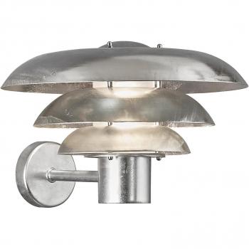 Kurnos 35cm Outdoor Galvanized Lantern E27 IP54