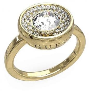 Anello Unique Solitaire JUBR03397JWYG52 di Guess, gioielli per donna