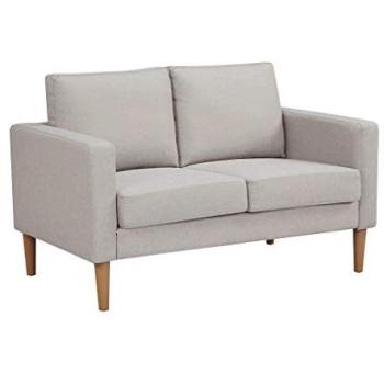 Milani Home Scandinavian Beige Sofa 2 Persone