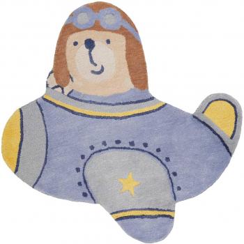 Tapis Pastel Aviateur pour Enfants 120x120 cm