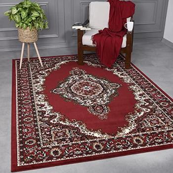 Tapis VIMODA Red Synthétique Salon 60x110 cm