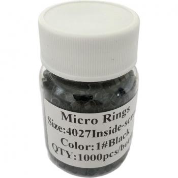 3000pcs 4.0*2.7*3.0mm Micro Rings with Screw for Hair Extensions