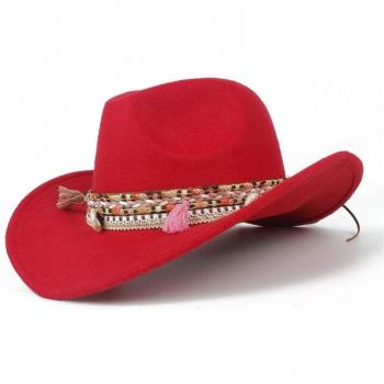 Sombrero western en laine « Oasis Noir »