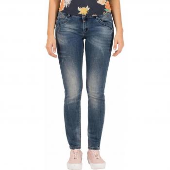 Timezone Seratz Denim Slim, Azul (Silky Vintage Destroy Wash 3269), W30/L32