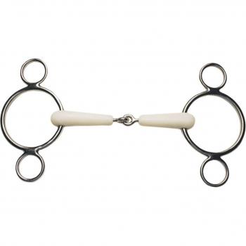 Korsteel Flexi Double‑Ring Dutch Gag – 5.5 Ivory