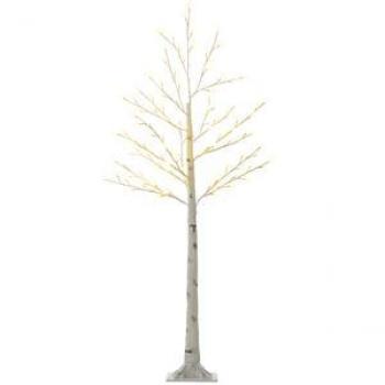 Decoración Navideña: Árbol Sintético 20x20x150 cm, 120 Luces LED, Base Lámpara