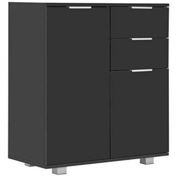 Buffet Gris brillant 71x35x76cm Aggloméré