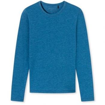 Schiesser Active Langarmshirt unisex blau 116