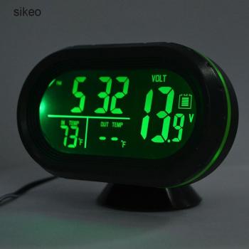 Termómetro y Voltímetro Digital Sikeo