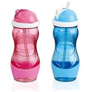 Botella Qlux 94807 con Pajita para Deportes