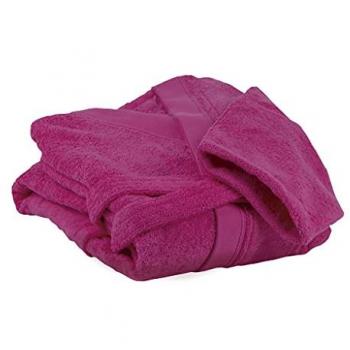 Albornoz Manga Larga Fucsia 100% Algodón 500 g/m² Varias Tallas