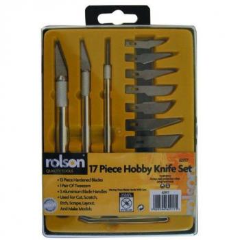 Rolson 62917 17‑Piece Precision Hobby Knife Collection