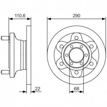 Freno Disco BOSCH 0 986 479 S95 ABS