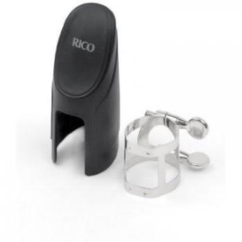 Rico Ligature & Cap, Soprano Saxophone, Nickel Plated