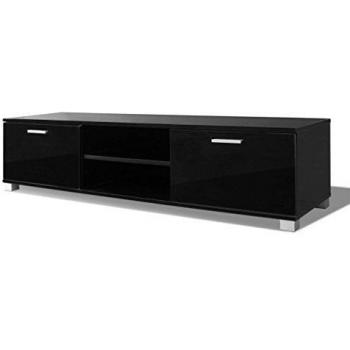 VidaXL TV Cabinet High-Gloss Black 140x40.5x35 cm