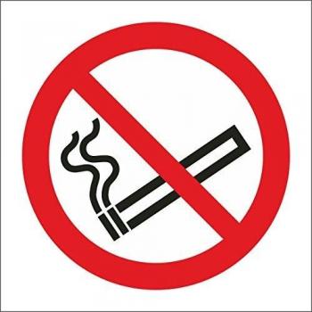 Castle No Smoking Symbol Self-Adhesive Vinyl 100X100mm