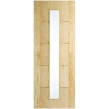 Travis Perkins Rockingham Oak 5 Groove Glazed Door 1981 x 838 x 35mm