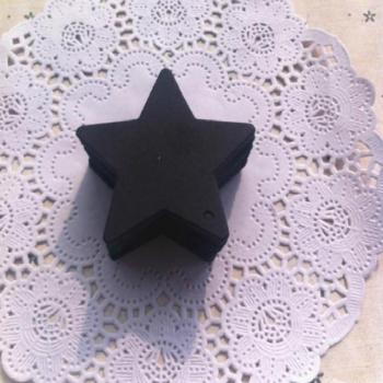 Black Star Handmade 6x6cm Price Tag Cards, 500 Pcs/lot