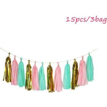 8-Season Rose Gold Tissue Paper Decorations