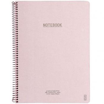 Kozo Elegant A4 Anteckningsbok Dammrosa