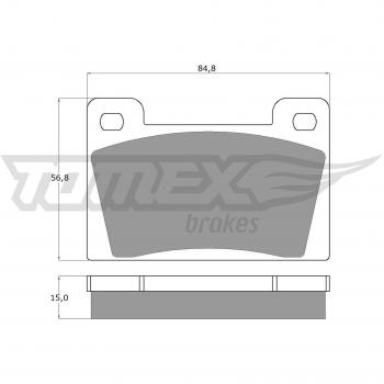 TOMEX Plaquettes de frein TX 10-26