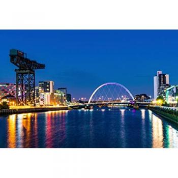 Glasgow: Clyde Arc – 75 × 50 cm Canvas‑Print (Premium) – CALVENDO, erstellt von Holger Much