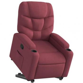 Mobilier moderne chaise inclinable rouge tissée