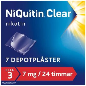 NiQuitin Clear 7 mg depotplåster 7 st