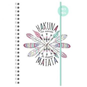 A5 Hakuna Matata Kalender 2023/24 – Ringbunden, wöchentlich, 224 Seiten
