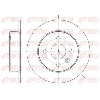 Disque de frein REMSA 6570.00 pour Astra H