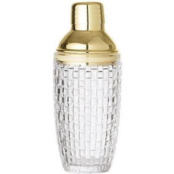 GoldBloom Glass Cocktail Shaker