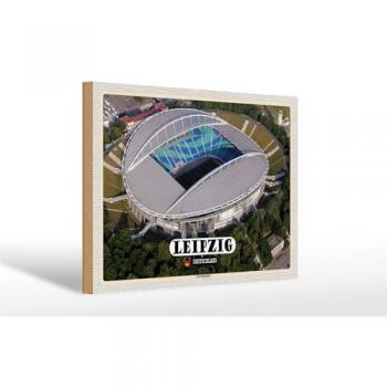 Städte-Liebhaber‑Poster „Leipzig – Zentralstadion“, 30 × 20 cm, Holzfaserplatte, vorbeschichtet