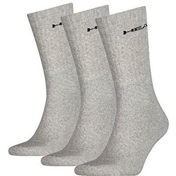 Head Racket Crew Socks Bundle, Grey, EU 39‑42