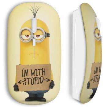 Ratón portátil Minion “Con Estúpido”