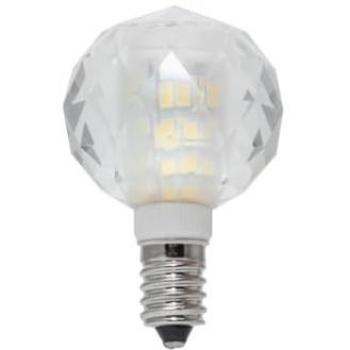 Lampadina E14 LED Globo 6W Vetro Cristallo Luce Calda